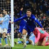 组图：英超曼城1-1切尔西 恩佐读秒绝平庆祝
